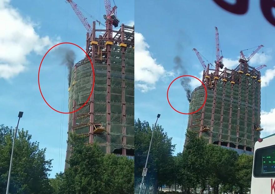 鐵腕出手！台北雙子星工地火警　市府勒令停工裁罰3萬