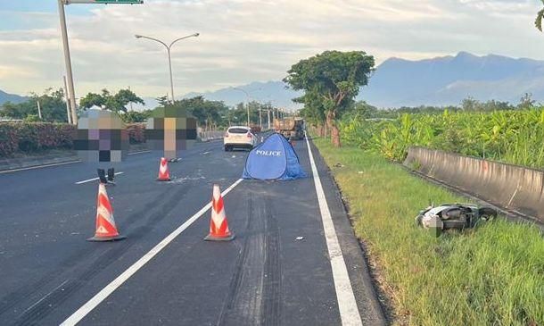 花蓮東華大橋「男自撞路樹遭輾斃」　砂石車駕駛嚇：他騎很快