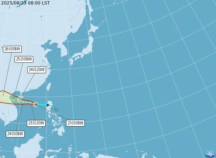 劍魚颱風估8/25登陸越南　台灣連5天午後雷雨