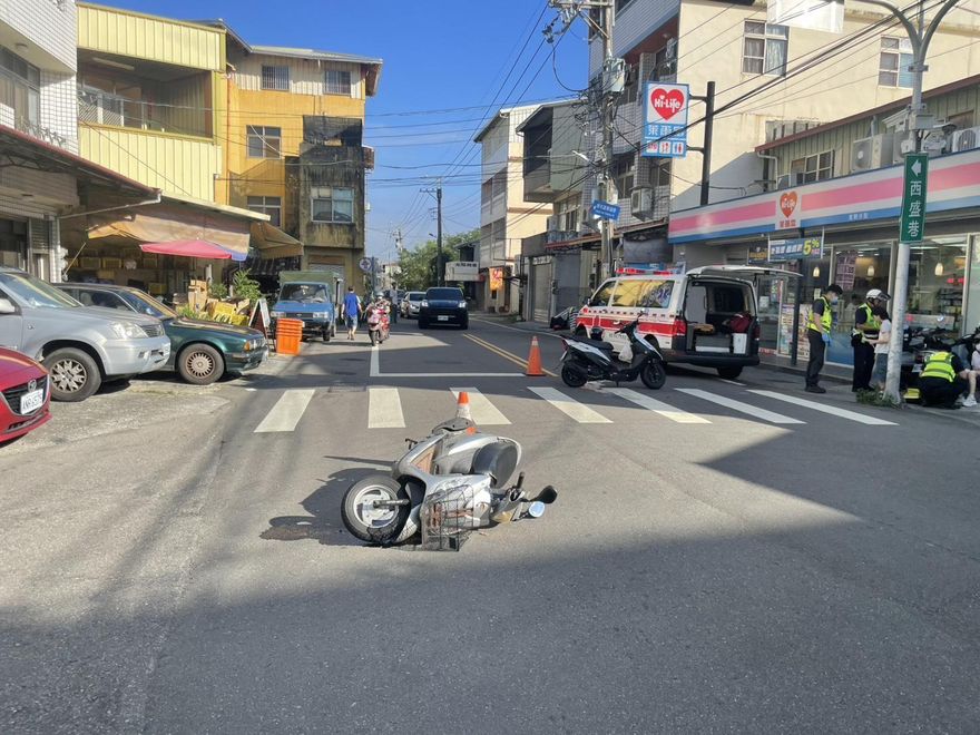 台中投開票所管理員上工前車禍！　急送醫無大礙