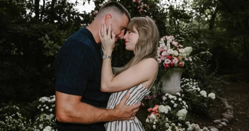 泰勒絲要結婚了！球星男友下跪求婚畫面曝　獻上超大鑽戒