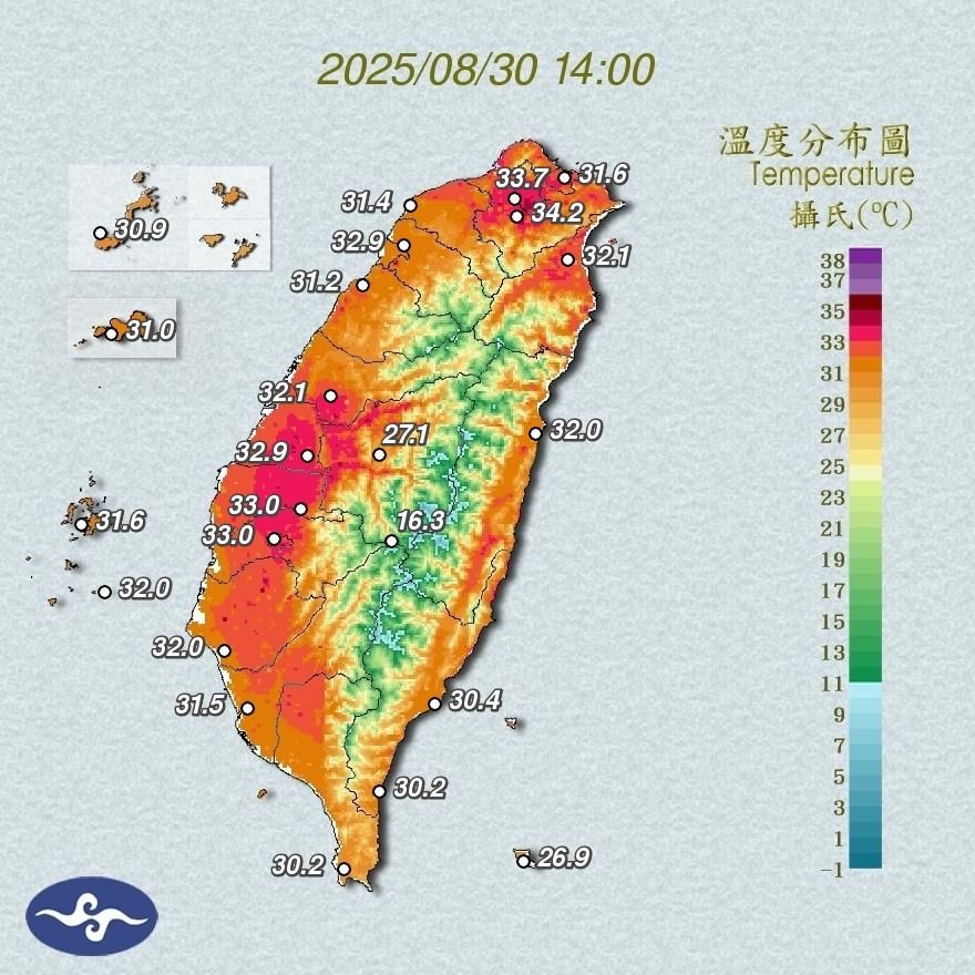週末好燒！北市內湖37.3度全台最熱　北北彰防連續高溫