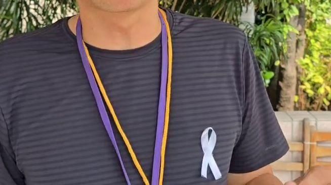影/中壢「弦樂小兄妹」命喪火窟　開學日師長別白絲帶追悼