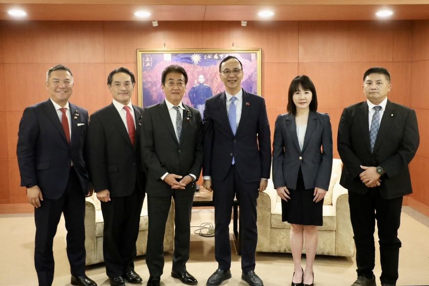 日本官學兩訪團拜會藍營　朱立倫盼加強能源、網路交流