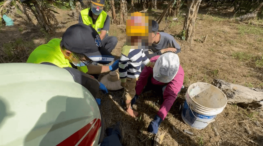 萬里5歲童誤中阿公「山豬吊」陷阱　警消急救援