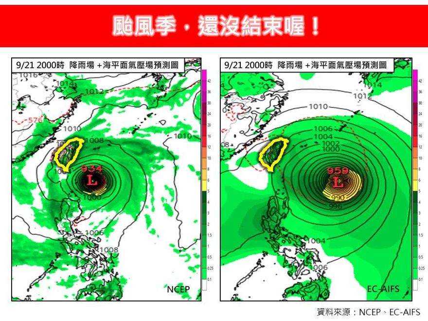 颱風季未完！　林得恩：9/22靠近台灣