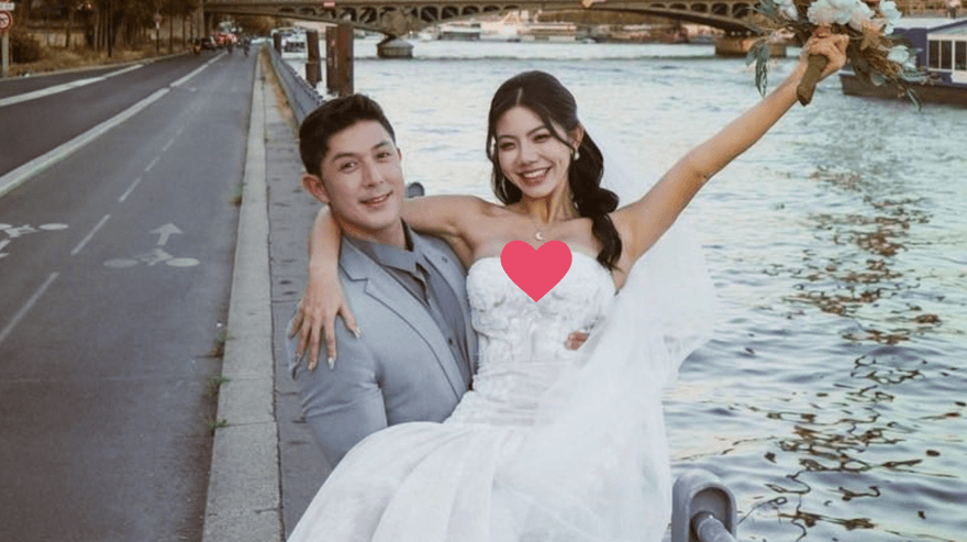 恭喜！舞陽宣布結婚　巴黎鐵塔旁放閃辣妻「浪漫婚紗照」曝光