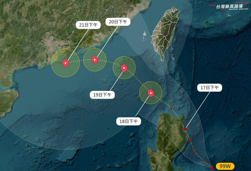 米塔颱風恐24小時內生成「暴風圈近海警範圍」　南部、花東天氣不穩