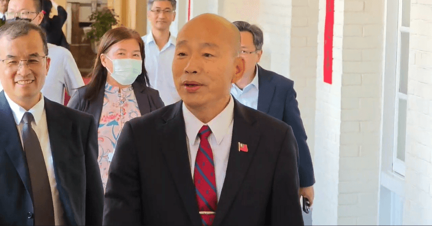 影/國民黨主席支持誰？韓國瑜秒回４字
