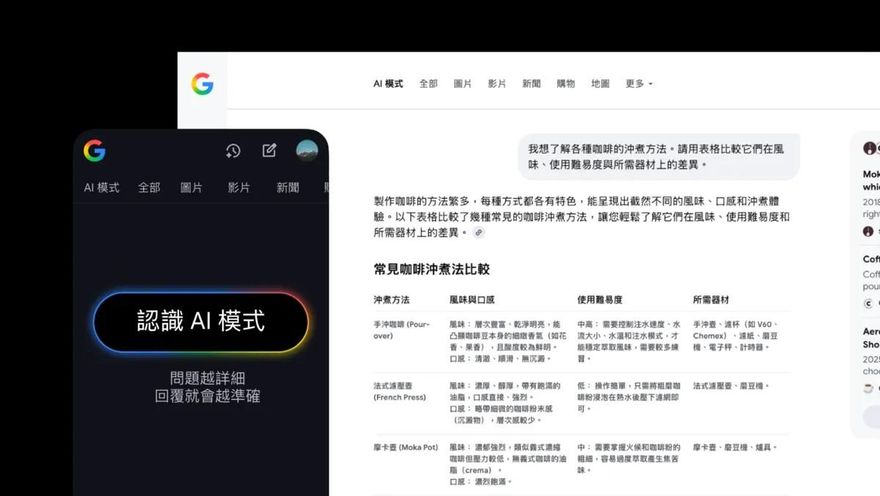 AI搜尋戰開打！Google「繁中版AI」登台　語音、圖片全包辦