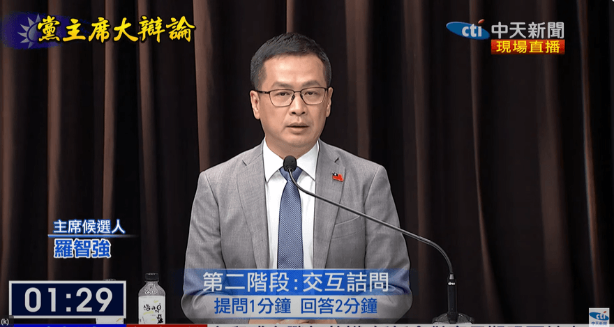 國民黨主席大辯論/鄭麗文問如何拚經濟　羅智強：苦民所苦