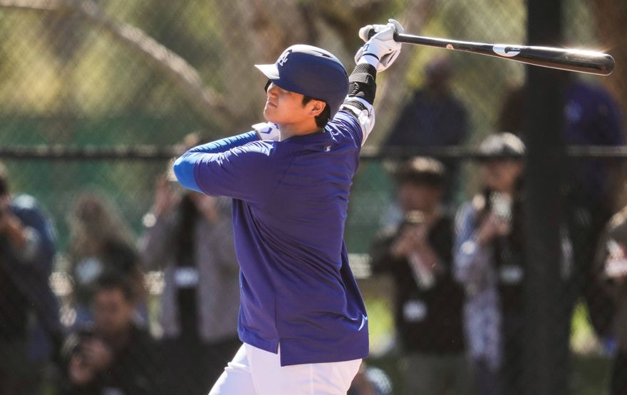 影/道奇媒體日！大谷翔平喘口氣　開幕賽前「BP得50打席才夠」