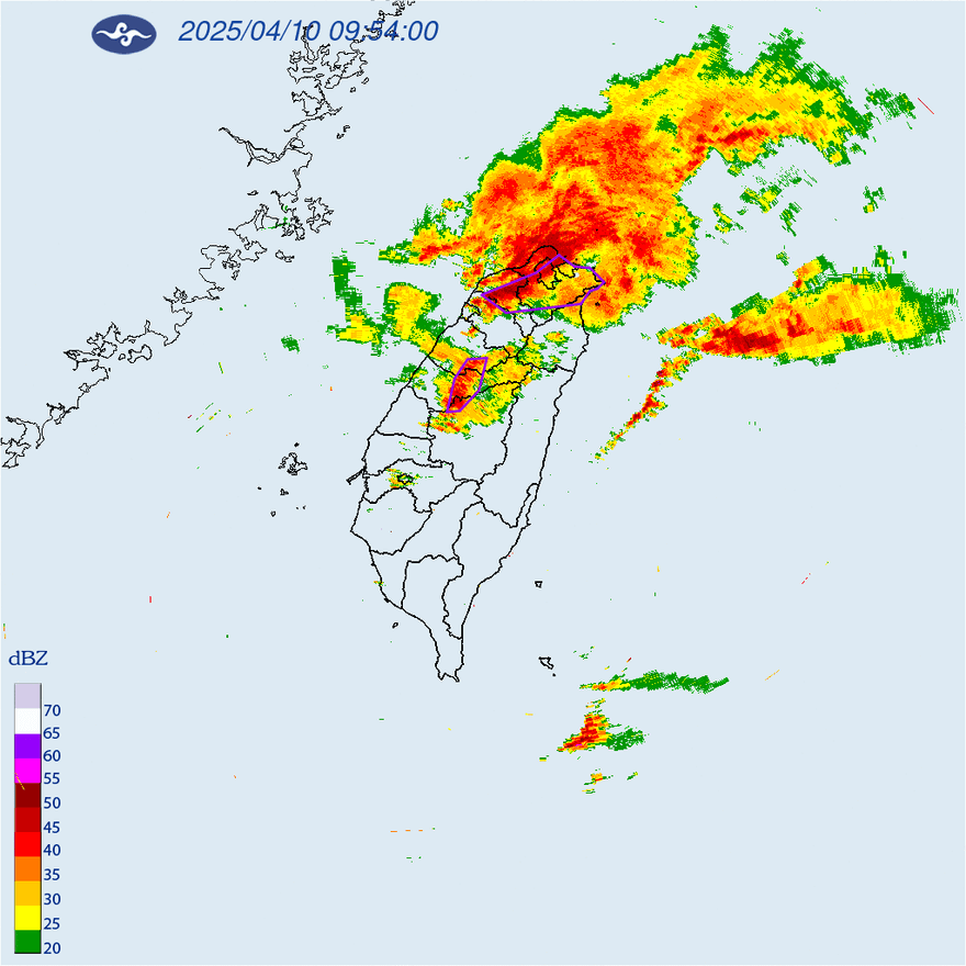 大雷雨開轟！雨彈橫掃9縣市　台中山區嚴防暴雨