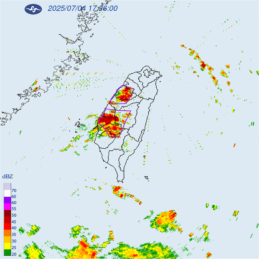 雷雨北上！新竹以南10縣市夜雨警戒　12地防大雨
