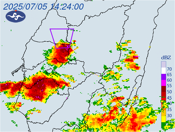 丹娜絲外圍環流發威！中南部3地雷雨猛轟　10縣市大雨殺到
