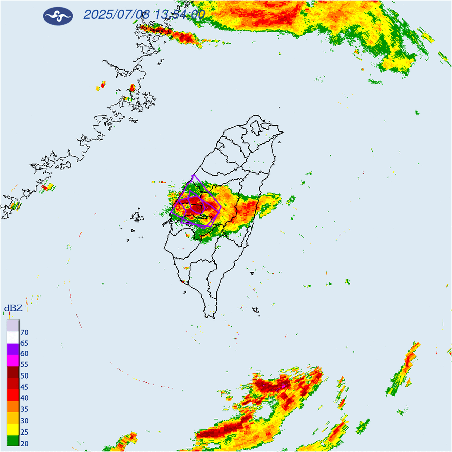 國家警報響！中南部4縣市大雷雨續炸　慎防淹水