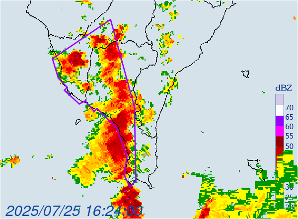 高屏雷雨連炸2小時　三地門鄉沙漠溪防溪水暴漲