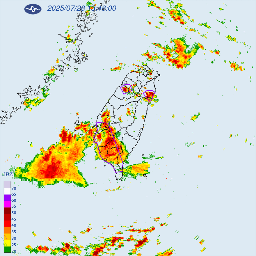 國家警報大響！12縣市豪雨狂轟　半個台灣浸水中