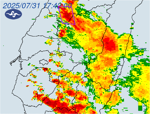 大雷雨來襲！台中南投17區列警戒　氣象署：持續至晚間