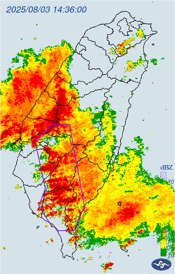 8縣市雷雨炸到入夜！投彰高屏淹水警戒　3溪流水位看漲