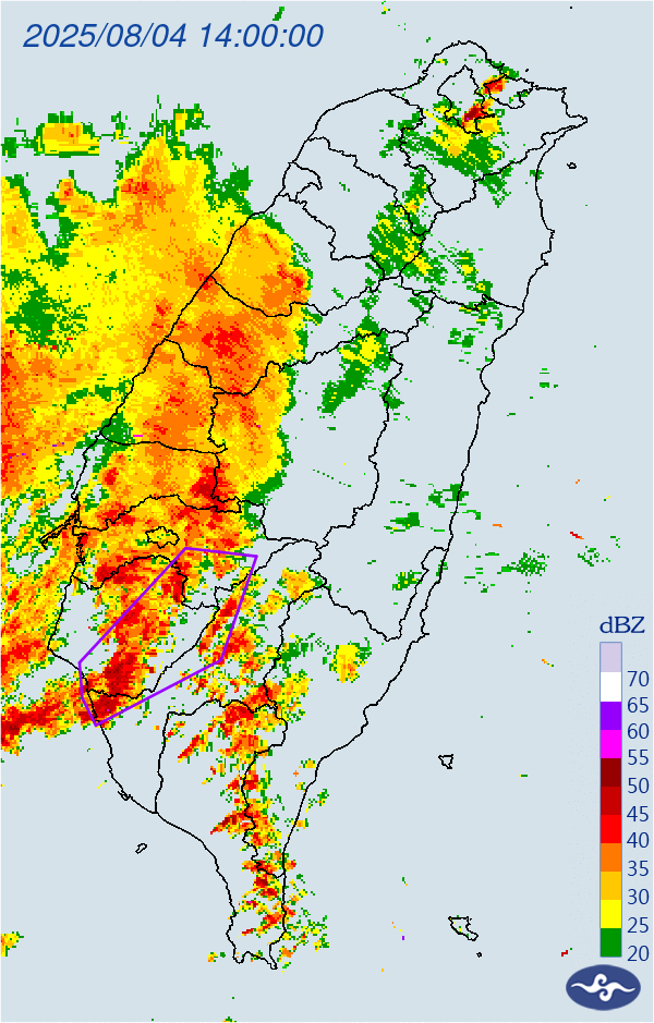 午後雷雨襲擊南部3縣市　嘉縣草山溪、台南千層岩瀑布防暴漲