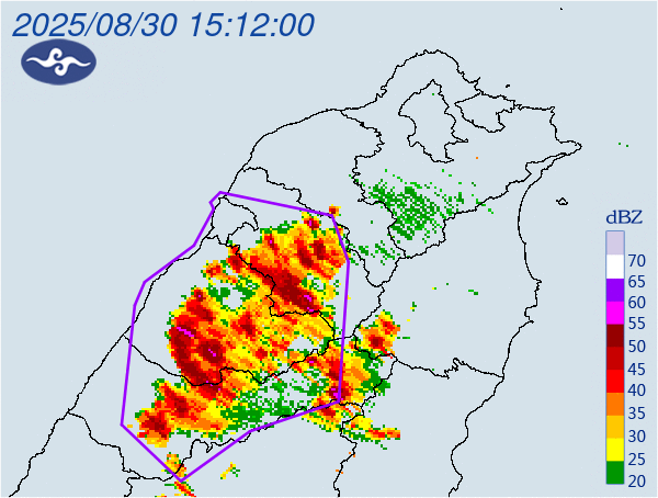 雷雨北移！6縣市灌雨1.5小時　台中頭汴坑溪列暴漲警戒