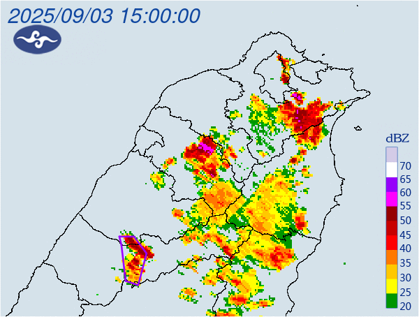 往南了！雷雨游擊6縣市防降冰雹　北部5溪發國家警報