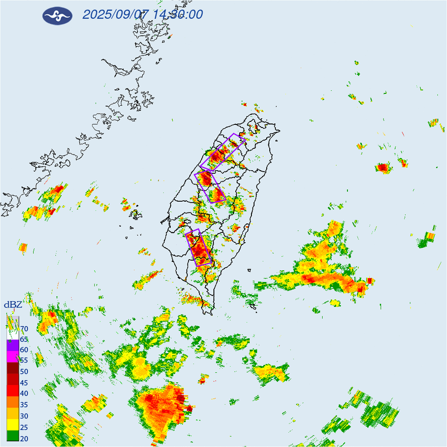 全台雷雨開轟！7縣市小心　嘉縣、屏東、台南4溪流納警戒區