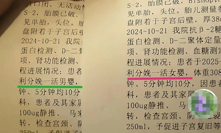 大陸海南一名母親帶回女嬰卻發現出院紀錄記載自己分娩的為男嬰。（圖／極目新聞）