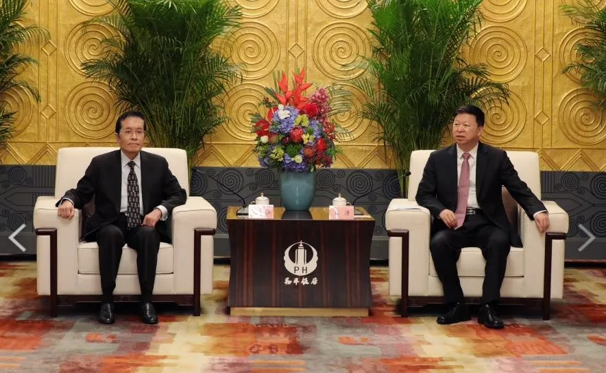 國民黨副主席張榮恭日前在上海與國台辦主任宋濤會面。（圖／國民黨官網）