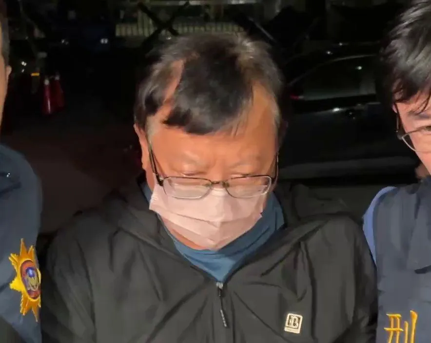 中油前煉製事業部執行長徐漢剪斷電子腳鐐逃亡，於台東落網。（圖／中天新聞）