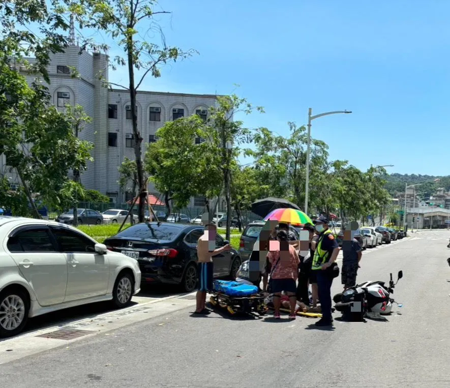 車禍現場。（圖／警方提供）