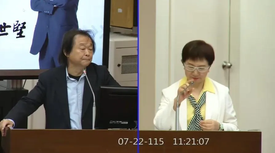 立委王世堅就國票金爭議質詢財政部長莊翠雲（攝自立院直播頻道）
