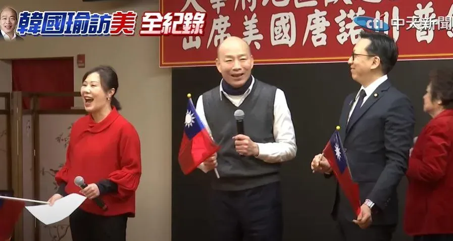 率慶賀團赴美國參加川普總統就職典禮的立法院長韓國瑜，被民進黨團總召柯建銘嘲諷此行是畢業之旅。（圖／中天新聞）