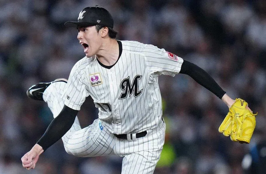 佐佐木朗希加盟道奇。(圖/翻攝自日本電視台)