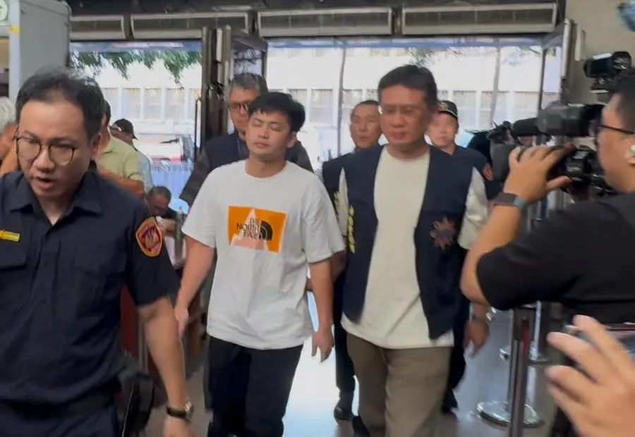 龔益霆日前被帶進北檢複訊畫面。（圖／資料畫面，陳奕廷攝）