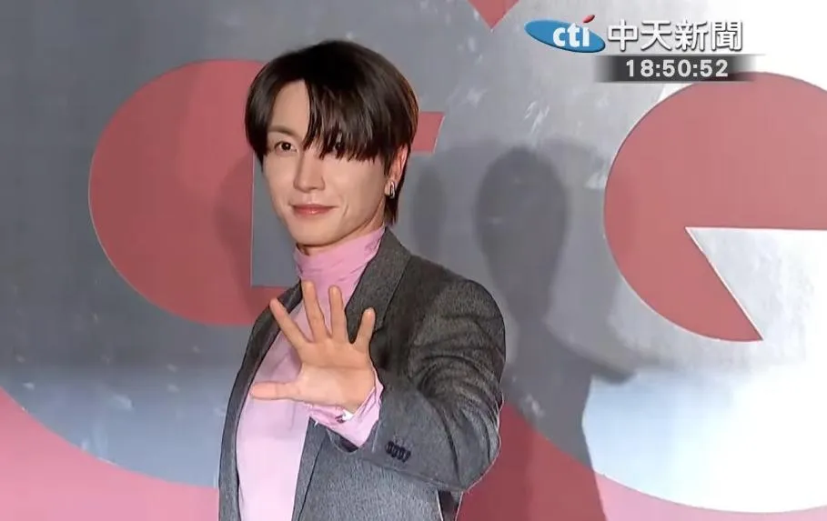 利特相隔8天再來台,帥氣現身《2025 GQ Men of the Year 年度風格大賞》。(圖/中天新聞)