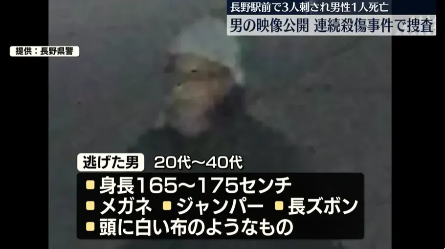 警方公開的監視器畫面。(圖/NNN)