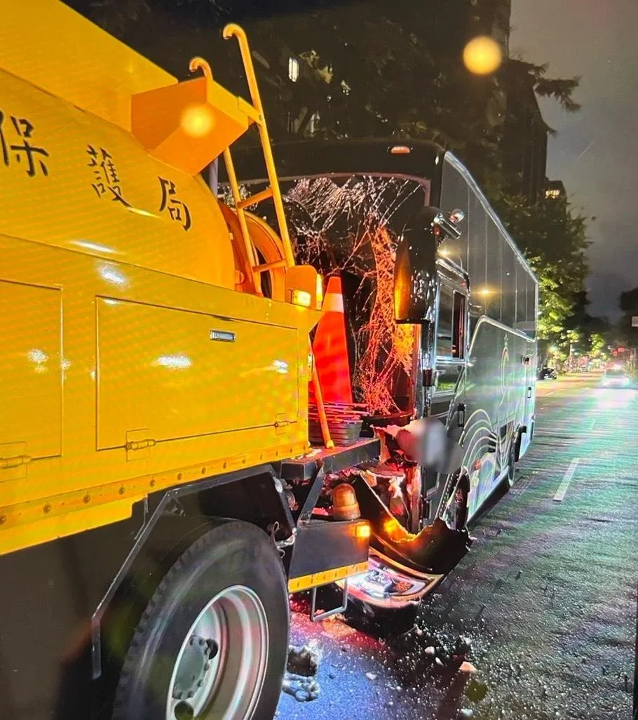 車禍現場。（圖／警方提供）