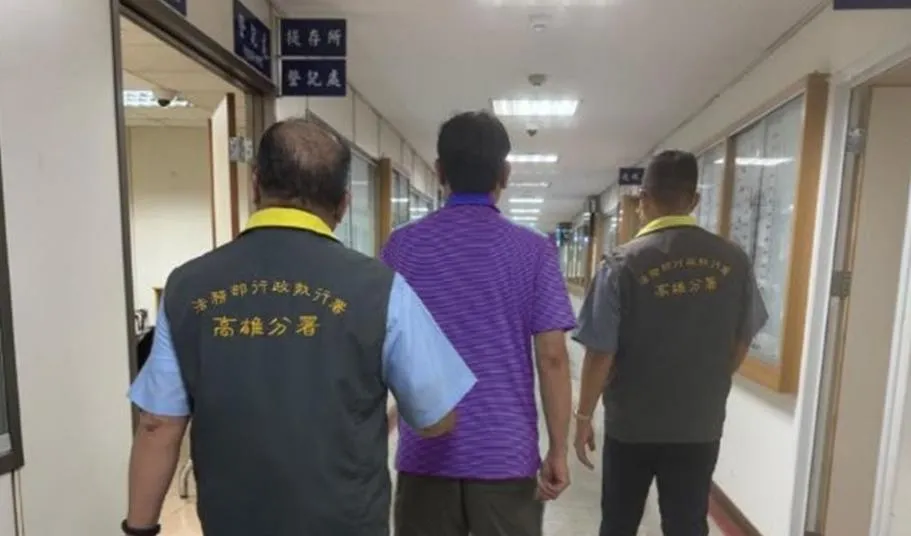 欠稅大戶沈男遭依法留置。(圖/翻攝畫面)