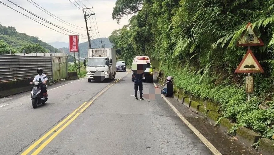 新北泰山昨日發生一起死亡車禍。（圖／翻攝畫面）