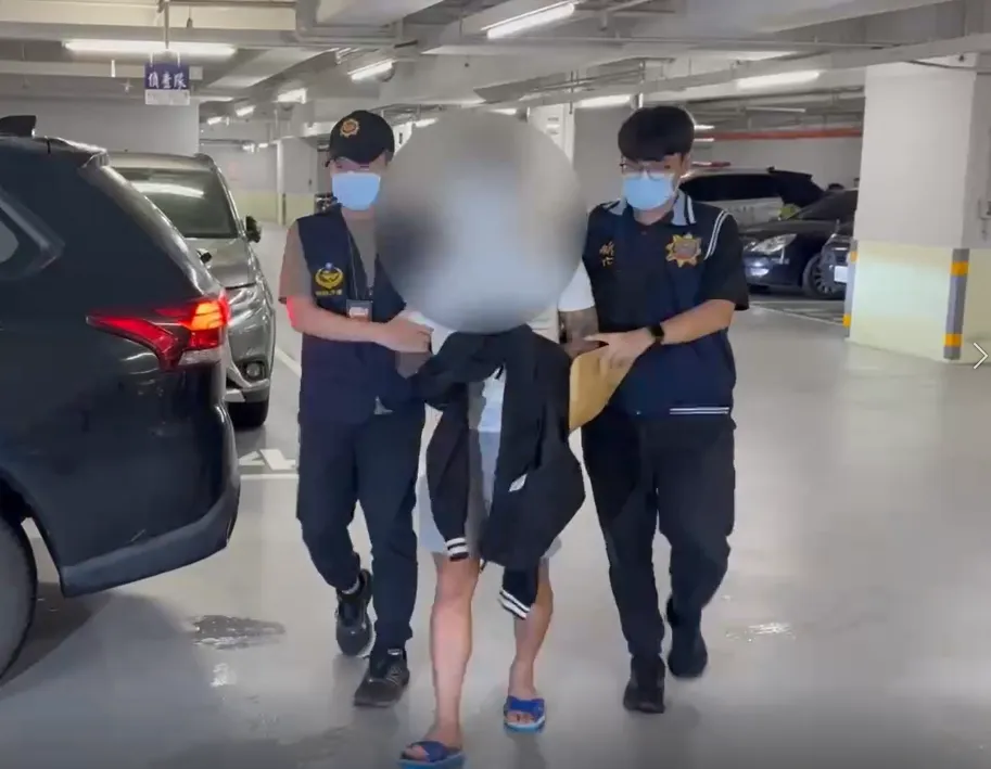 涉嫌協助張俊傑逃亡的陳姓男子落網。（圖／翻攝畫面）