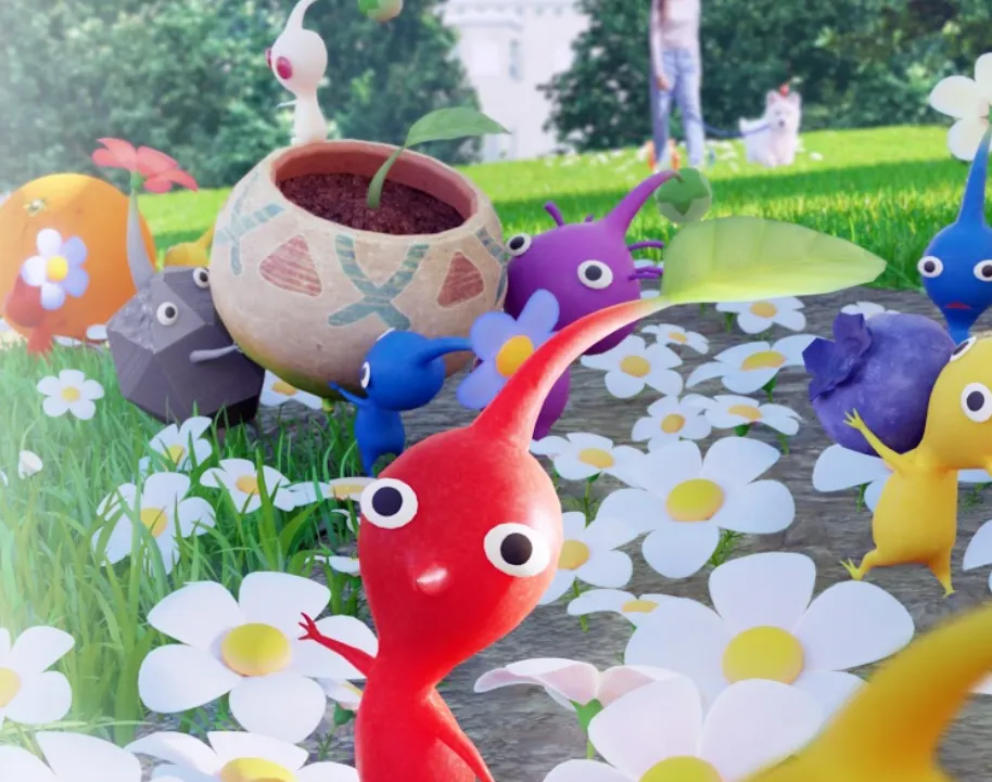手遊Pikmin Bloom，這款手遊鼓勵玩家在散步途中尋找種子。（圖／翻攝自Pikmin Bloom網站）