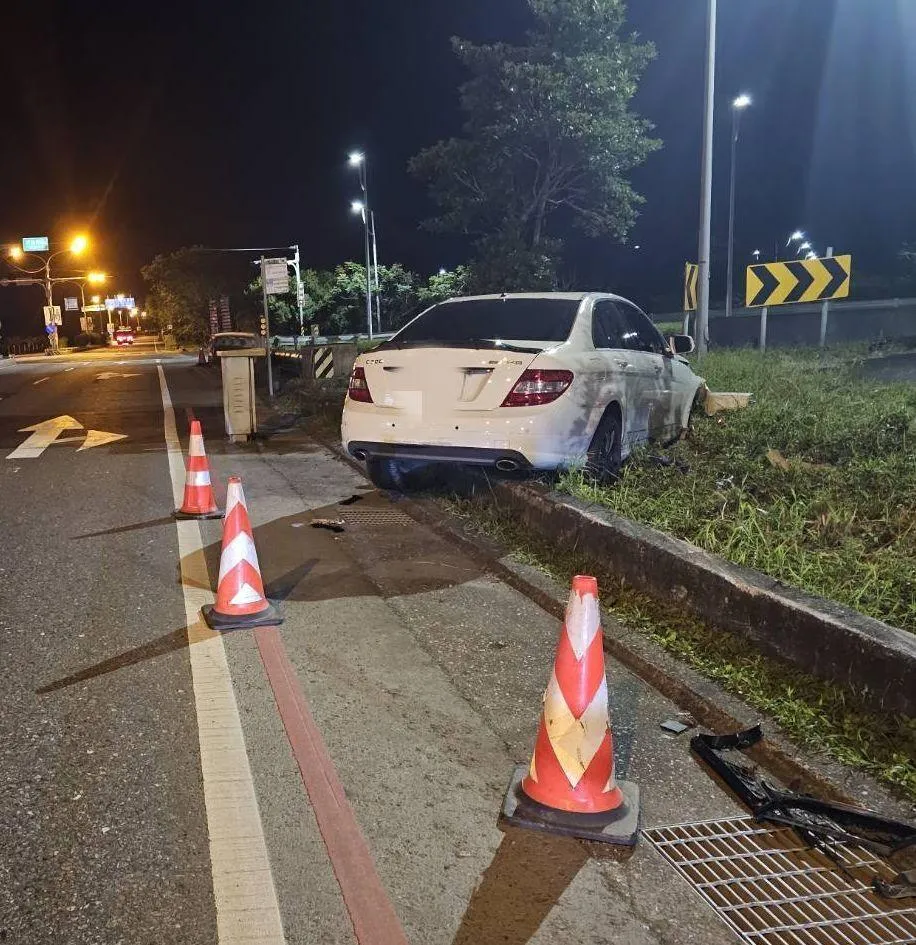 車禍現場。（圖／警方提供）