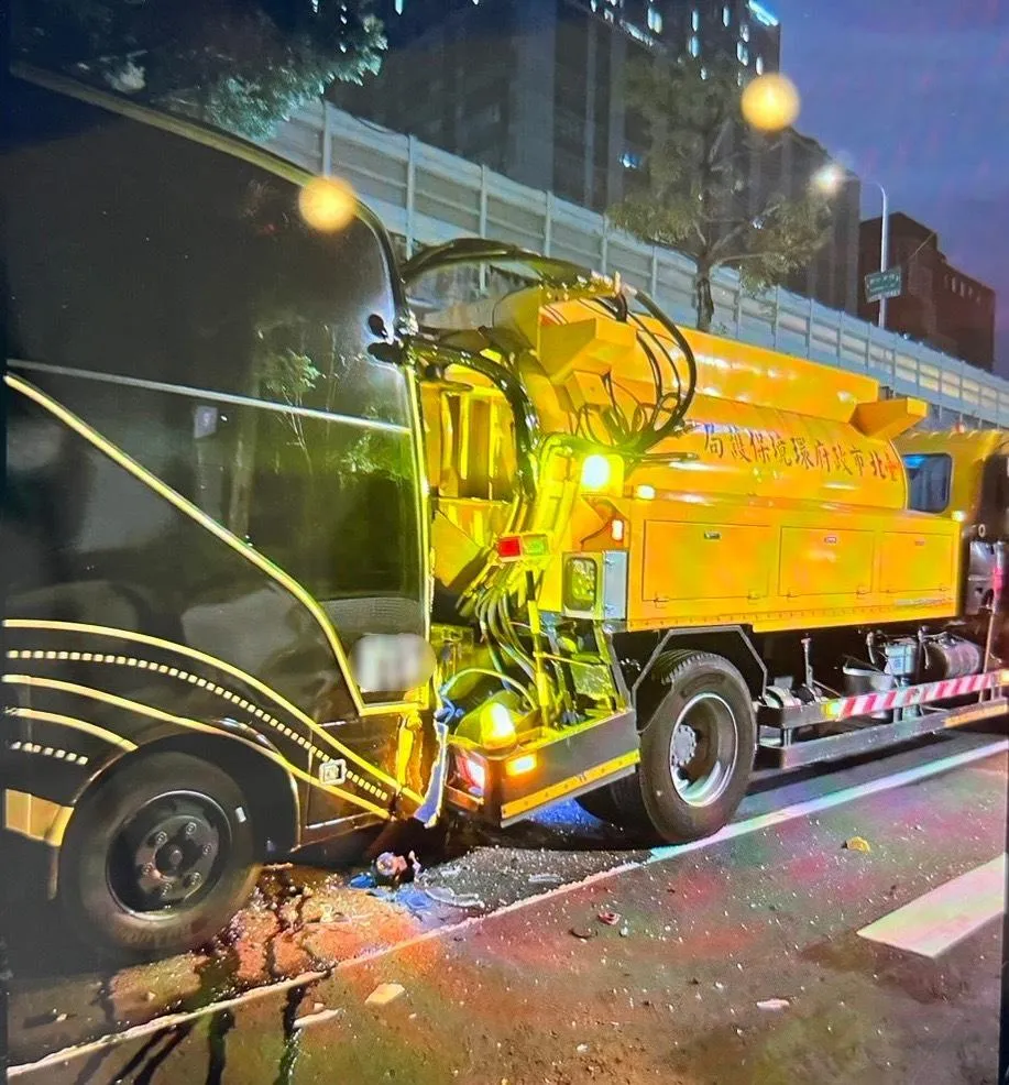車禍現場。（圖／警方提供）