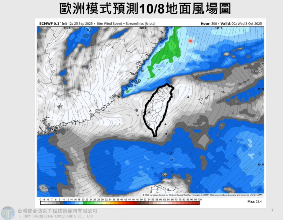 氣象專家賈新興指出，10月8日有受今年第一波東北季風影響的機率。（圖／翻攝自賈新興YT）