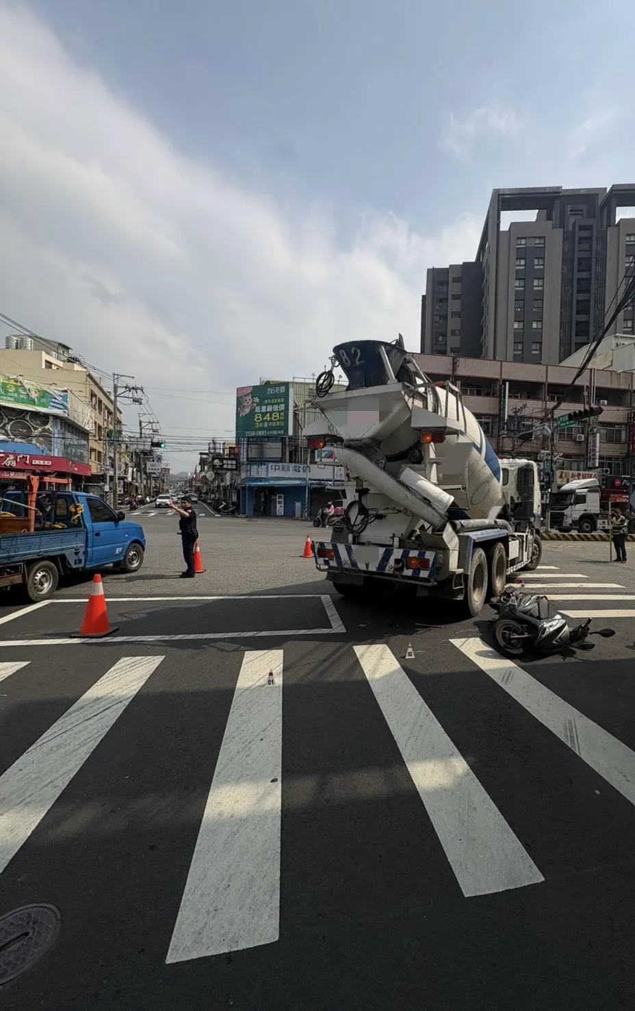 台中市后里區甲后路與三豐路口今（29日）中午發生一起死亡車禍。（圖／警方提供）