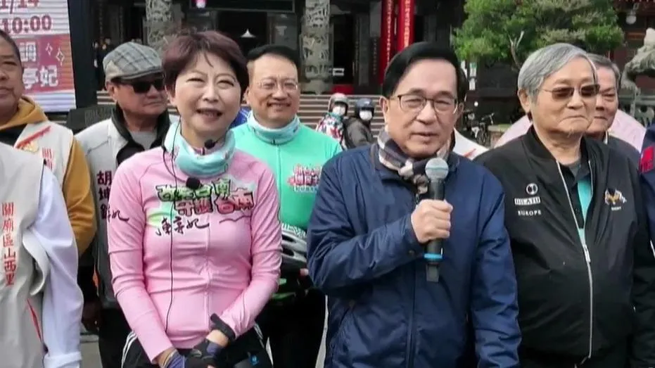 陳亭妃日前和陳水扁在關廟山西宮巧遇。（圖／陳亭妃臉書）