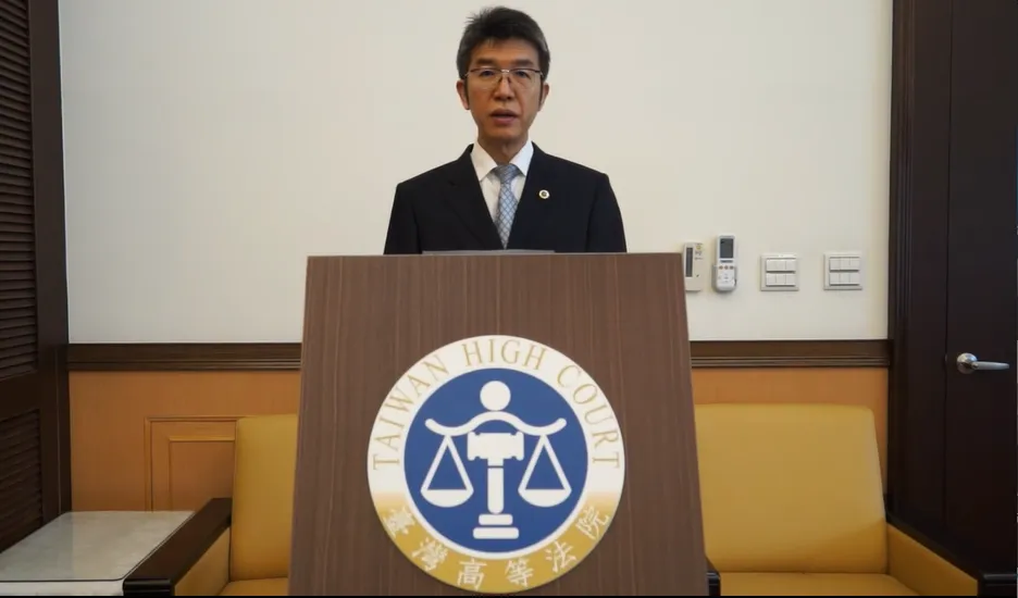 高院刑事庭發言人顧正德30日說明判決理由。（圖／中天新聞）