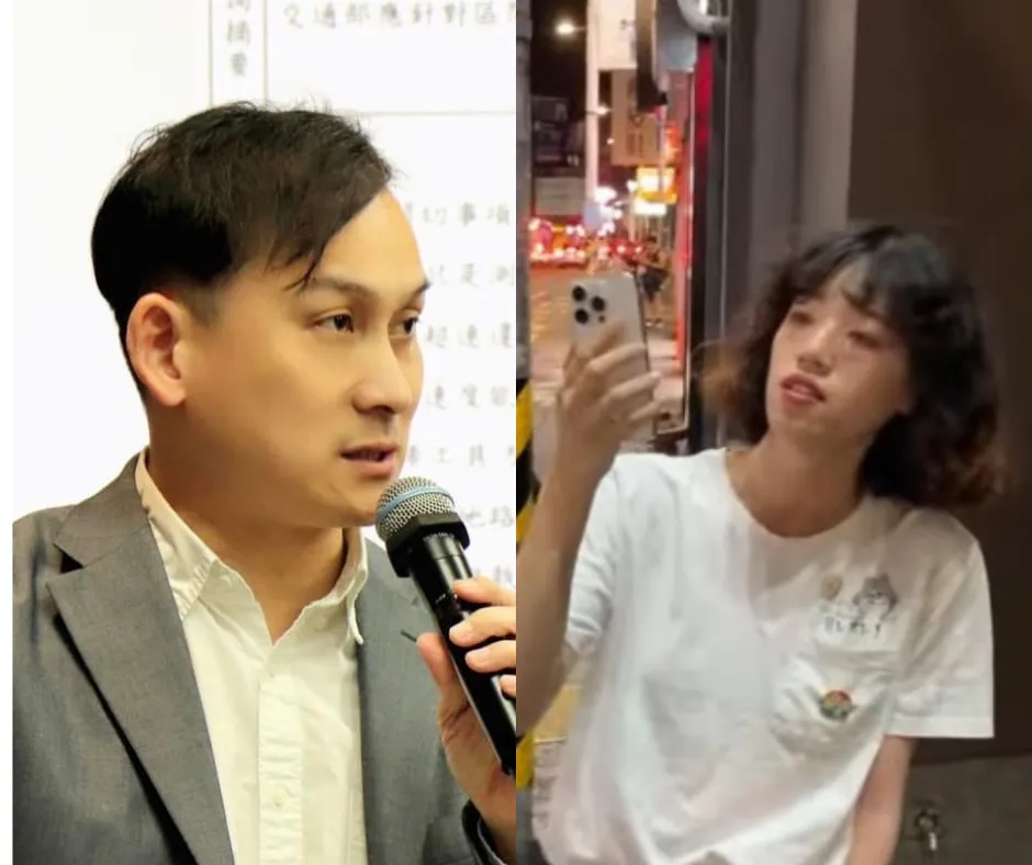 葉元之反罷免宣講時遭女青鳥編輯嗆聲（合成圖）